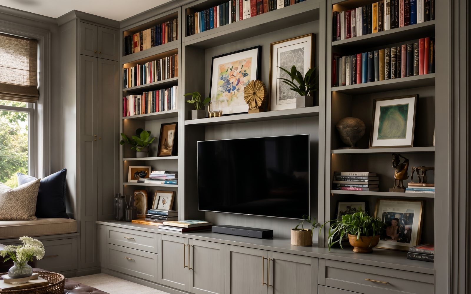 Bespoke TV and media wall unit
