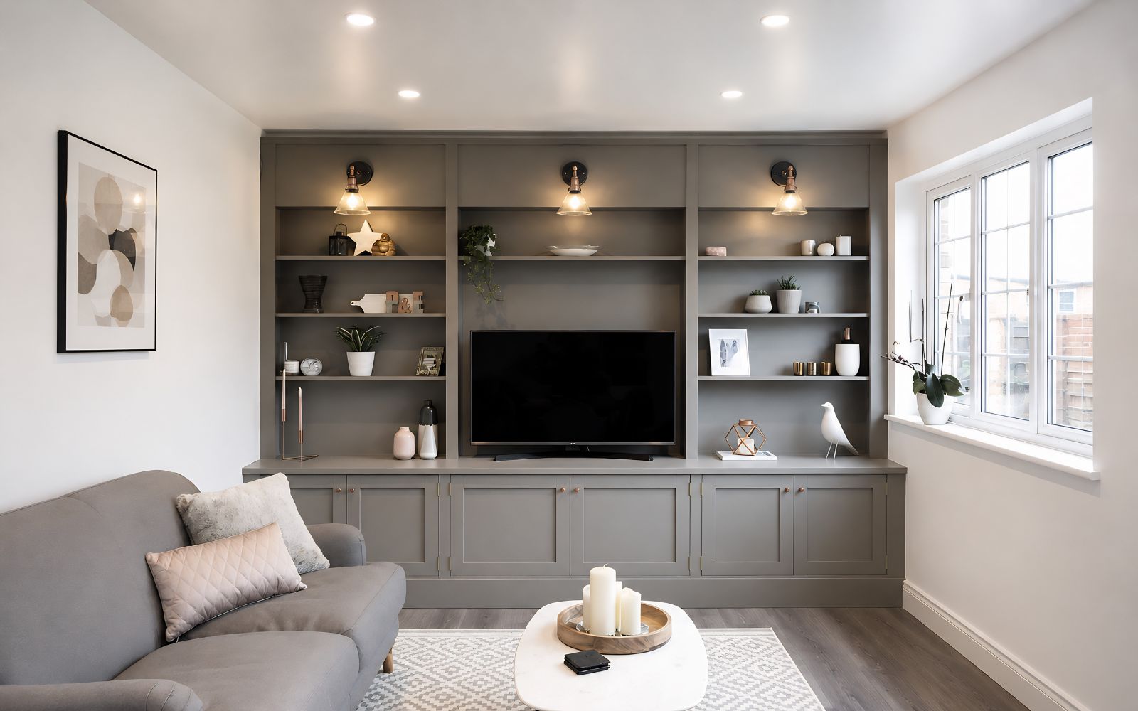 Bespoke TV and media wall unit