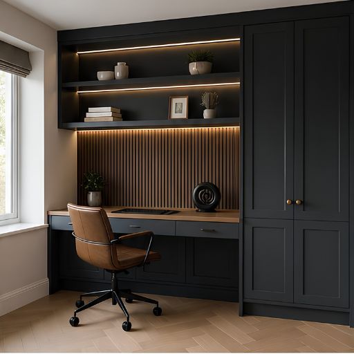 Home office fitted furniture portfolio example